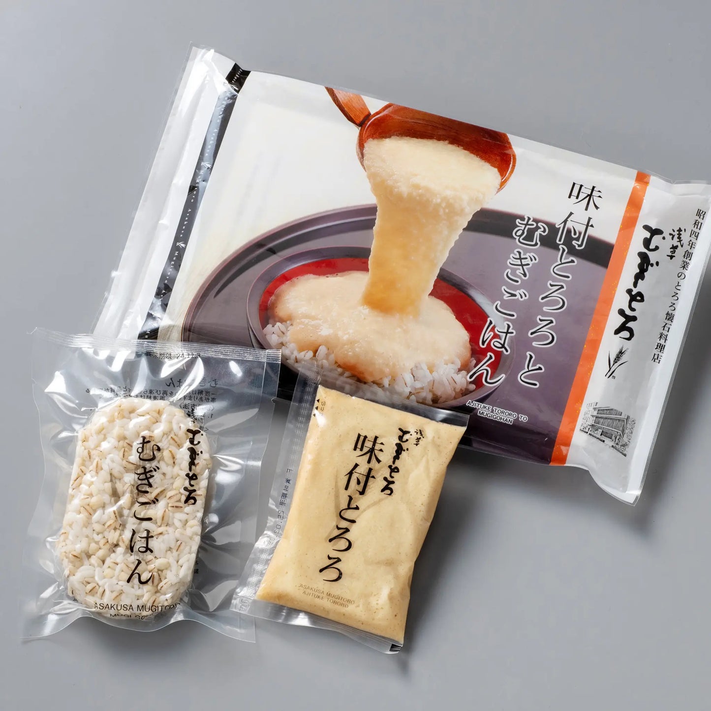 「味付とろろとむぎごはん 一食セット」