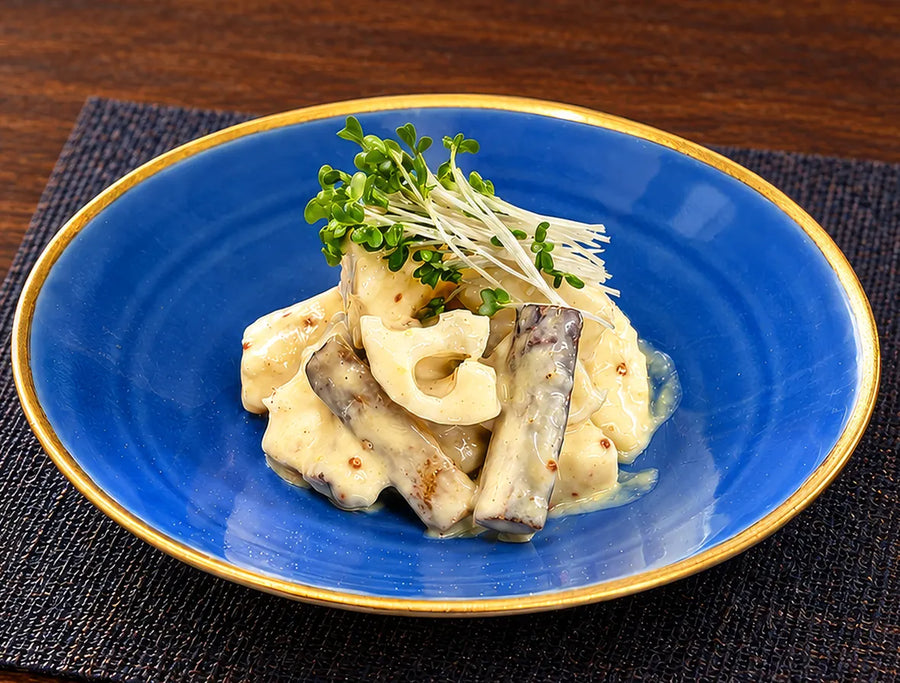 長芋と根菜のからし味噌和え