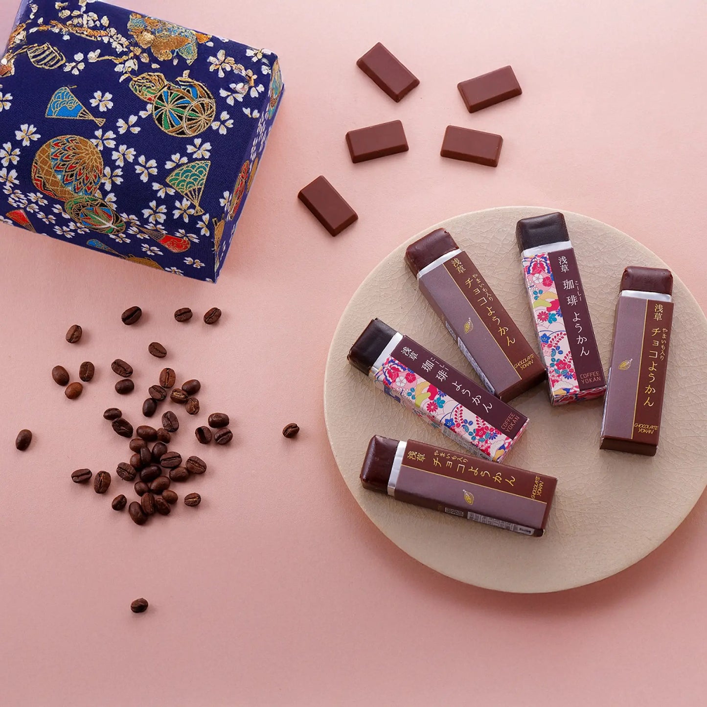 浅草むぎとろ「やまいも入りチョコようかん・珈琲ようかん」