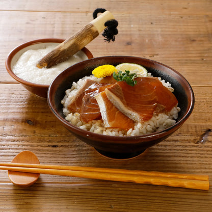 とろろ海鮮漬け丼セット（マグロ×カンパチ）
