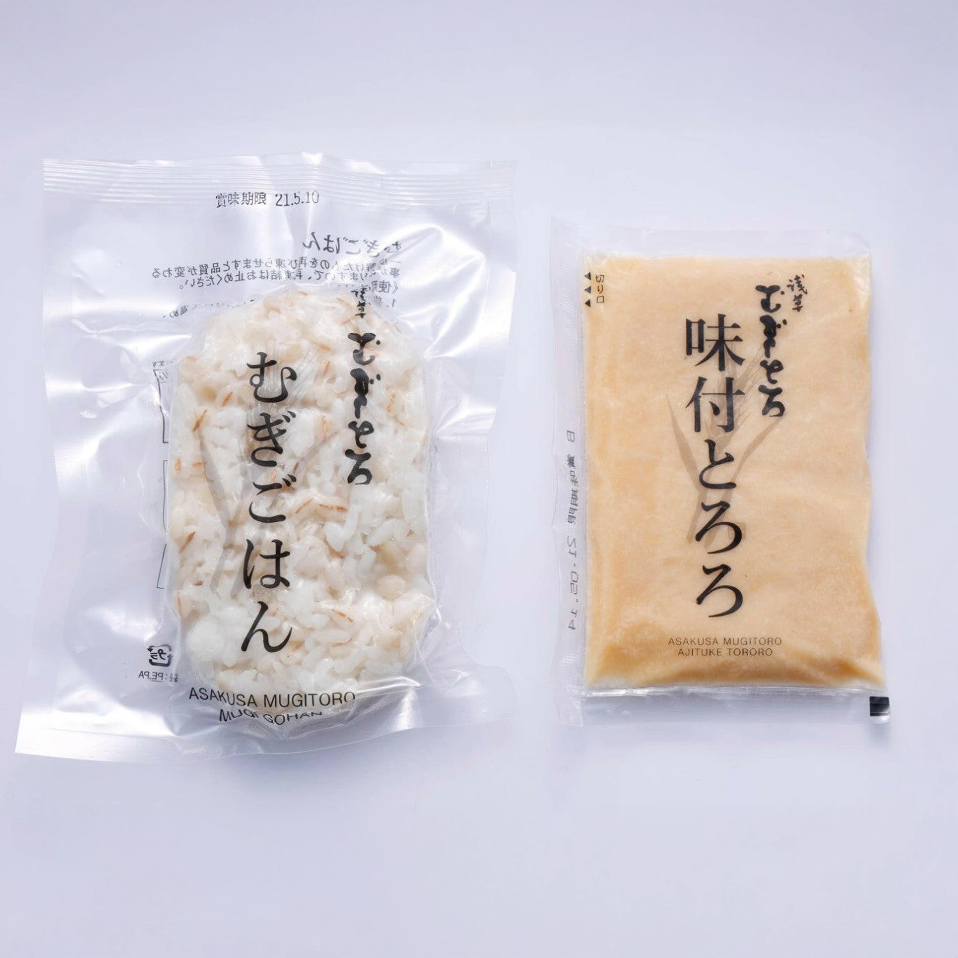 味付とろろとむぎごはん 一食セット」1パック 味付とろろとむぎごはん 一食セット」1パック