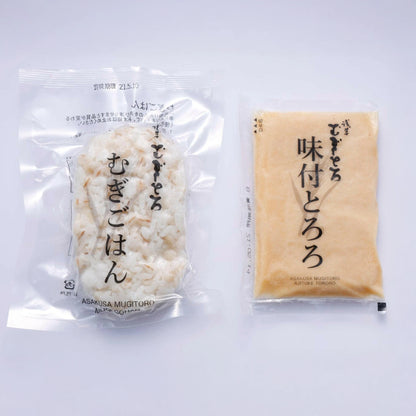 「味付とろろとむぎごはん 一食セット」
