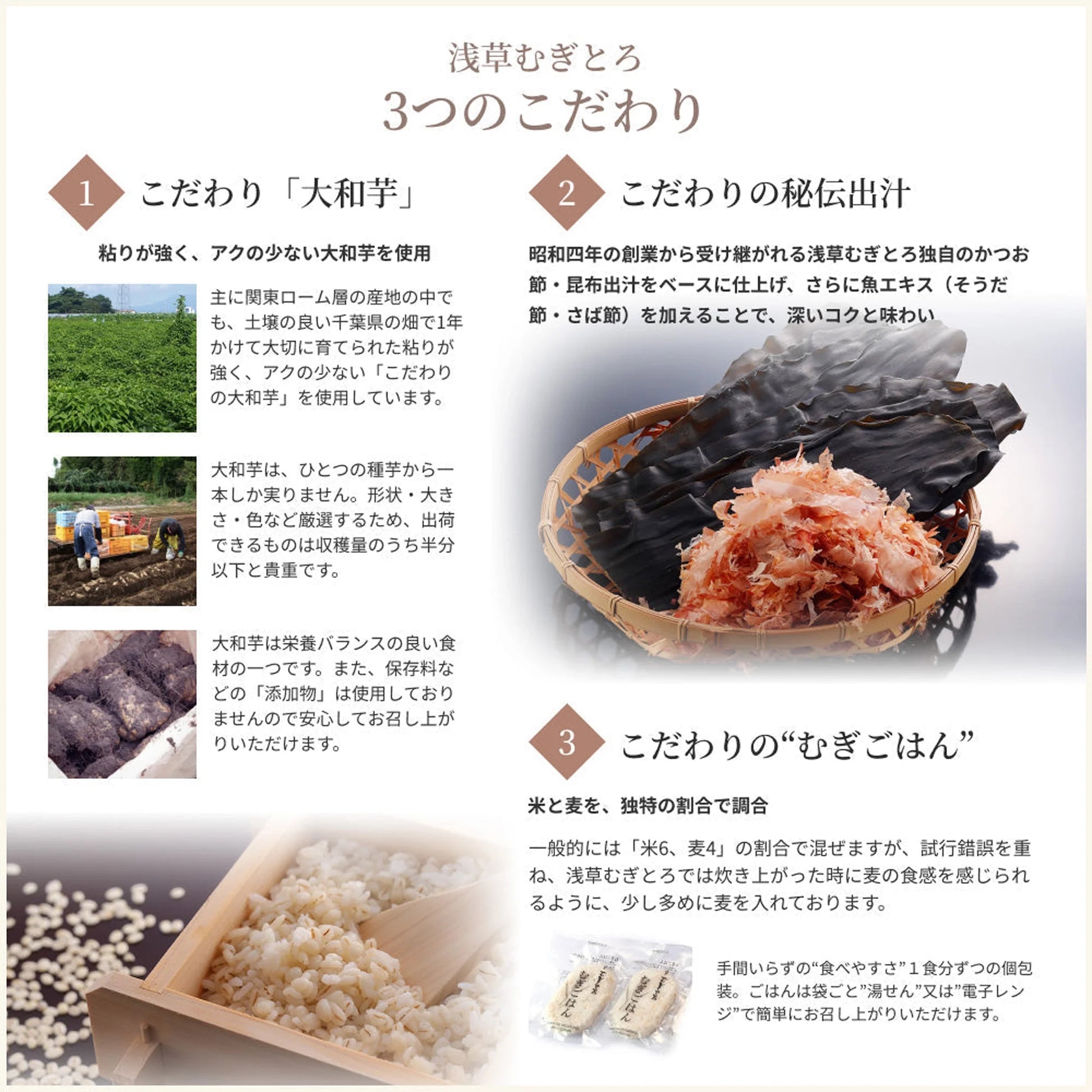 浅草むぎとろ 味付とろろ 1パック | 国産とろろで簡単・手軽に美味しい 浅草むぎとろ 味付とろろ 1パック | 国産とろろで簡単・手軽に美味しい